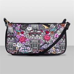 0 Sad War Kawaii Doodle Shoulder Clutch Bags by Nexatart