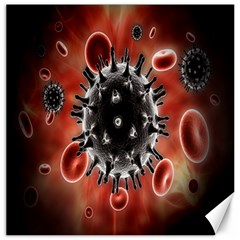 Cancel Cells Broken Bacteria Virus Bold Canvas 16  X 16   by Mariart