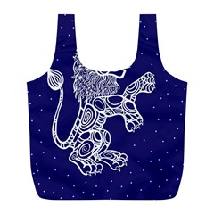 Leo Zodiac Star Full Print Recycle Bags (l)  by Mariart