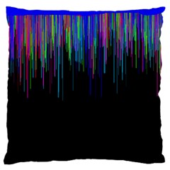 Rain Color Paint Rainbow Large Flano Cushion Case (one Side) by Mariart