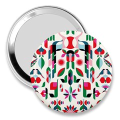 Abstract Peacock 3  Handbag Mirrors by Nexatart