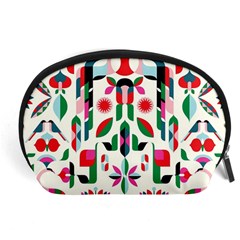 Abstract Peacock Accessory Pouches (large)  by Nexatart