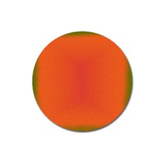 Scarlet Pimpernel Writing Orange Green Magnet 3  (round) by Mariart