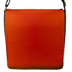 Scarlet Pimpernel Writing Orange Green Flap Messenger Bag (s) by Mariart