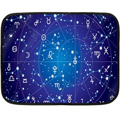 Astrology Illness Prediction Zodiac Star Fleece Blanket (mini) by Mariart