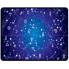 Astrology Illness Prediction Zodiac Star Double Sided Fleece Blanket (medium)  by Mariart