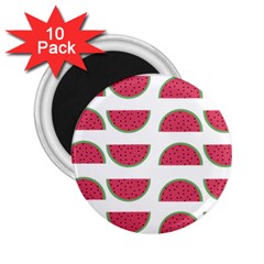 Watermelon Pattern 2 25  Magnets (10 Pack)  by Nexatart