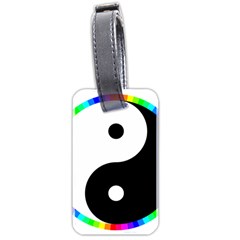 Rainbow Around Yinyang Luggage Tags (two Sides) by Nexatart