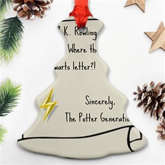 Dear J K  Rowling    Ornament (christmas Tree)  by badwolf1988store