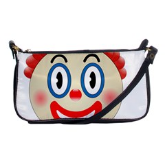 Clown Funny Make Up Whatsapp Shoulder Clutch Bags by Nexatart