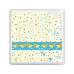 Birds And Daisies Memory Card Reader (square)  by linceazul