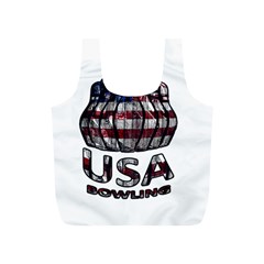 Usa Bowling  Full Print Recycle Bags (s)  by Valentinaart