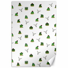 Cactus Pattern Canvas 20  X 30   by Valentinaart