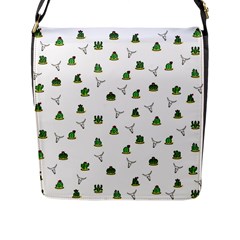 Cactus Pattern Flap Messenger Bag (l)  by Valentinaart