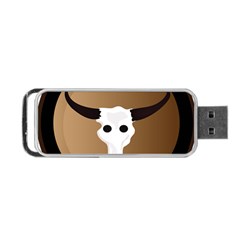 Logo The Cow Animals Portable Usb Flash (two Sides) by Nexatart