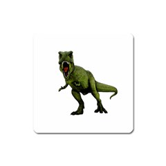 Dinosaurs T-rex Square Magnet by Valentinaart