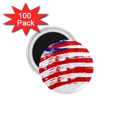 American Flag 1 75  Magnets (100 Pack)  by Valentinaart