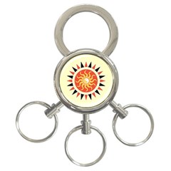 Yin Yang Sunshine 3-ring Key Chains by linceazul