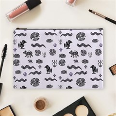 Aztecs Pattern Cosmetic Bag (large)  by ValentinaDesign