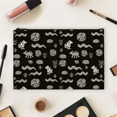 Aztecs Pattern Cosmetic Bag (large)  by ValentinaDesign