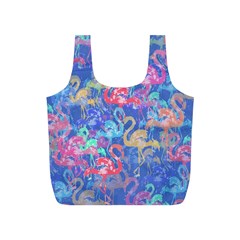 Flamingo Pattern Full Print Recycle Bags (s)  by Valentinaart