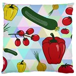 Vegetables Cucumber Tomato Large Cushion Case (Two Sides) Back