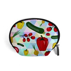 Vegetables Cucumber Tomato Accessory Pouches (small)  by Nexatart