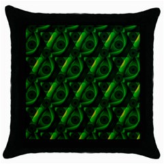 Green Eye Line Triangle Poljka Throw Pillow Case (black) by Mariart