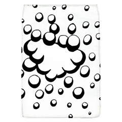 Splash Bubble Black White Polka Circle Flap Covers (l)  by Mariart