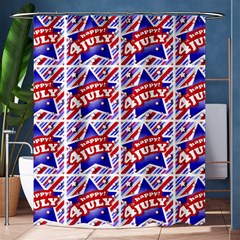 Happy 4th Of July Theme Pattern Shower Curtain 60  X 72  (medium)  by dflcprints