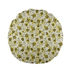 Floral Pattern Standard 15  Premium Flano Round Cushions by ValentinaDesign