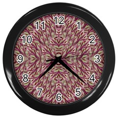 Mandala Art Paintings Collage Wall Clocks (black) by pepitasart