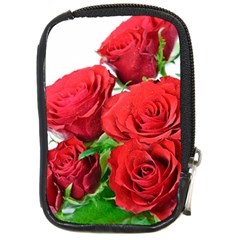 A Bouquet Of Roses On A White Background Compact Camera Cases by Nexatart