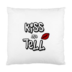 Kiss And Tell Standard Cushion Case (one Side) by Valentinaart