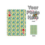 colorful triangle pattern Playing Cards 54 (Mini)  Front - Heart5