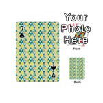 colorful triangle pattern Playing Cards 54 (Mini)  Front - Spade7