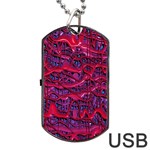 Plastic Mattress Background Dog Tag USB Flash (One Side) Front