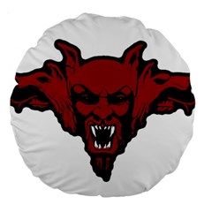 Dracula Large 18  Premium Round Cushions by Valentinaart