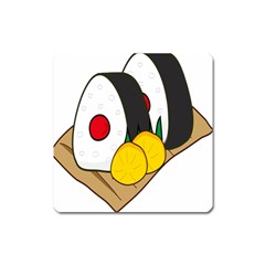 Sushi Food Japans Square Magnet by Mariart