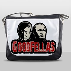 Goodfellas Putin And Trump Messenger Bags by Valentinaart