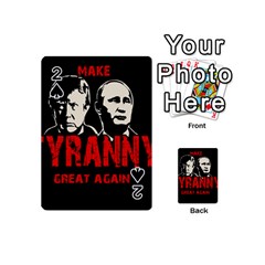 Make Tyranny Great Again Playing Cards 54 (mini)  by Valentinaart