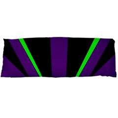 Rays Light Chevron Purple Green Black Line Body Pillow Case Dakimakura (two Sides) by Mariart