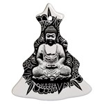 Ornate Buddha Christmas Tree Ornament (Two Sides) Back