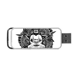 Ornate Buddha Portable Usb Flash (one Side) by Valentinaart