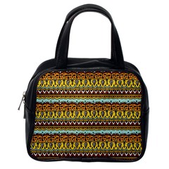 Bohemian Fabric Pattern Classic Handbags (one Side) by BangZart