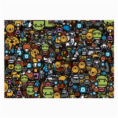 Many Funny Animals Large Glasses Cloth (2-side) by BangZart