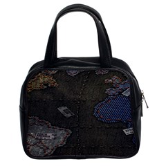 World Map Classic Handbags (2 Sides) by BangZart