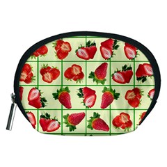 Strawberries Pattern Accessory Pouches (medium)  by SuperPatterns