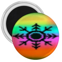 Vector Snowflake 3  Magnets by BangZart