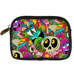 Crazy Illustrations & Funky Monster Pattern Digital Camera Cases by BangZart